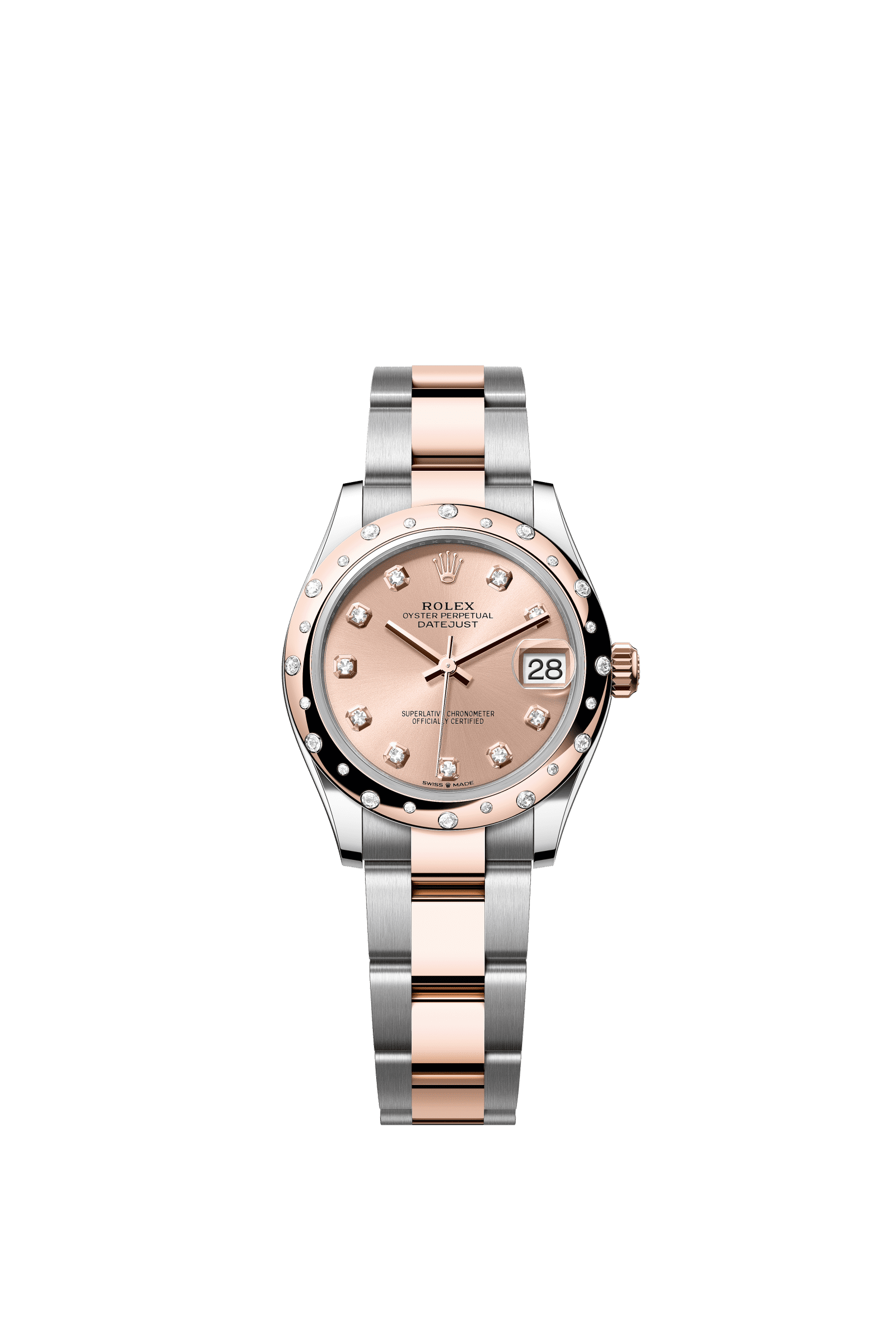 Rolex Datejust 31mm Rosé Diamond Dial Oystersteel & Everose Gold 278341RBR - WATCHXNYC