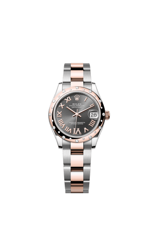 Rolex Datejust 31mm Slate Diamond Dial Oystersteel & Everose Gold m278341rbr-0029