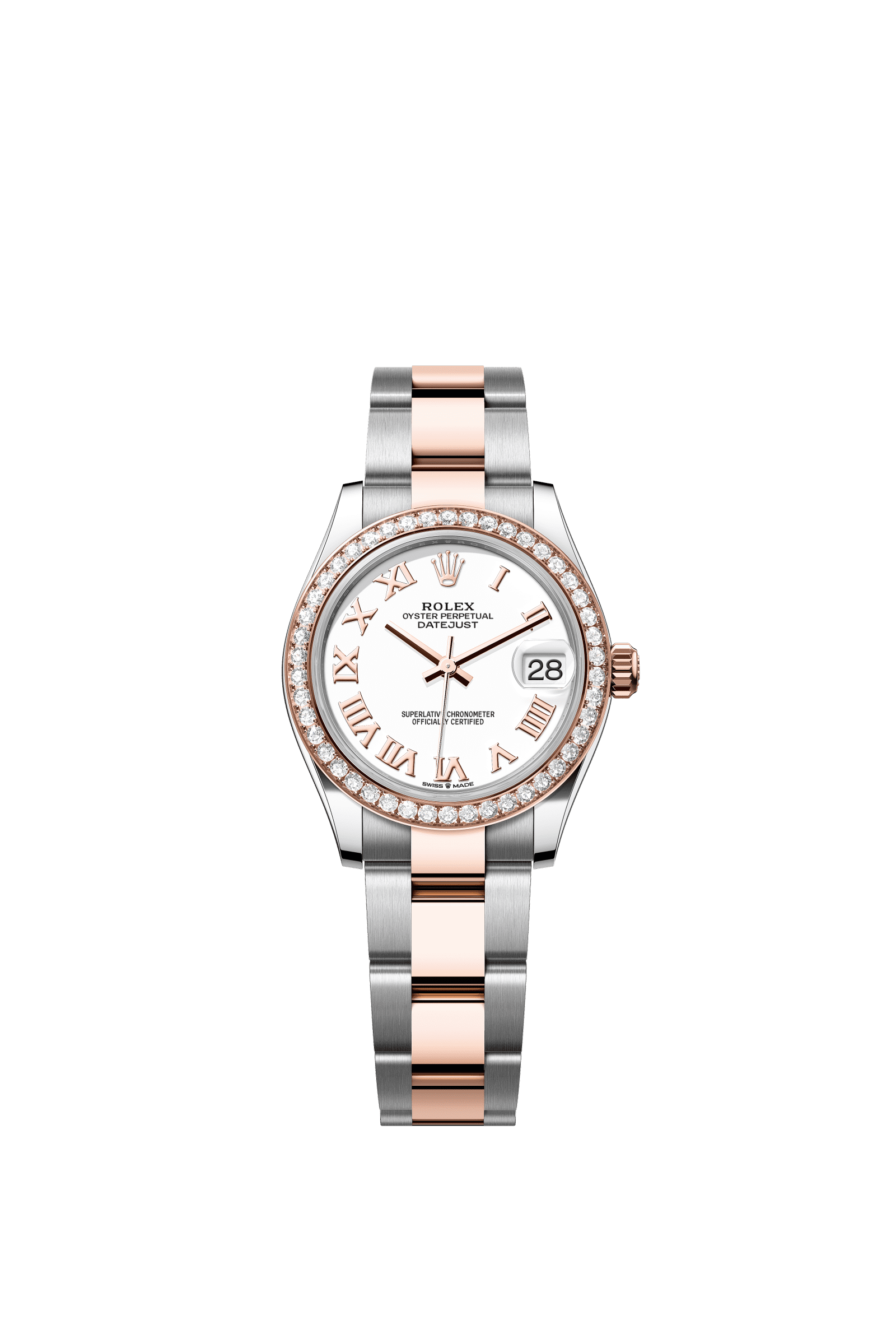Rolex Datejust 31mm White Dial Oystersteel & Everose Gold 278381RBR - WATCHXNYC