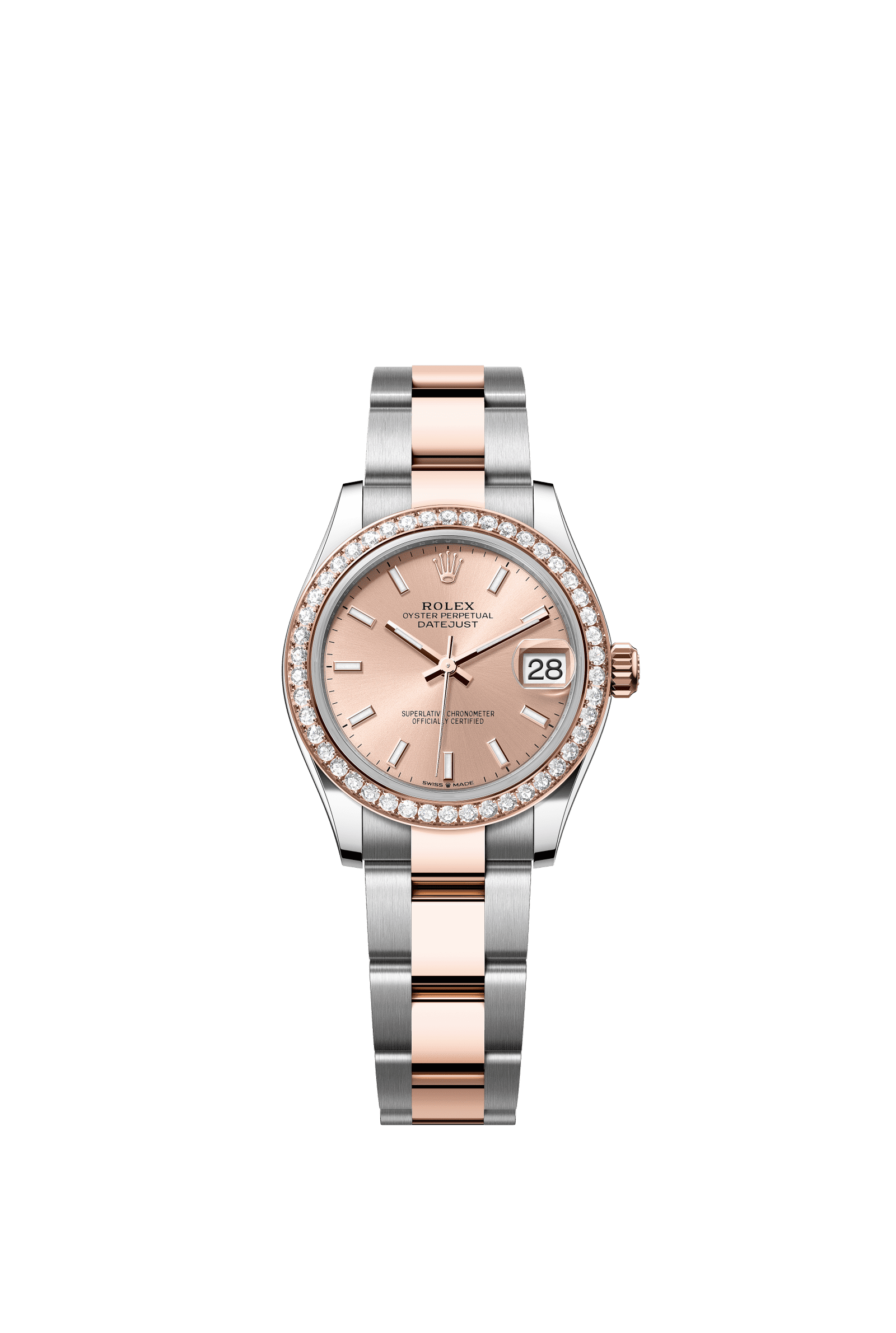 Rolex Datejust 31mm Rosé Dial Oystersteel & Everose Gold 278381RBR - WATCHXNYC