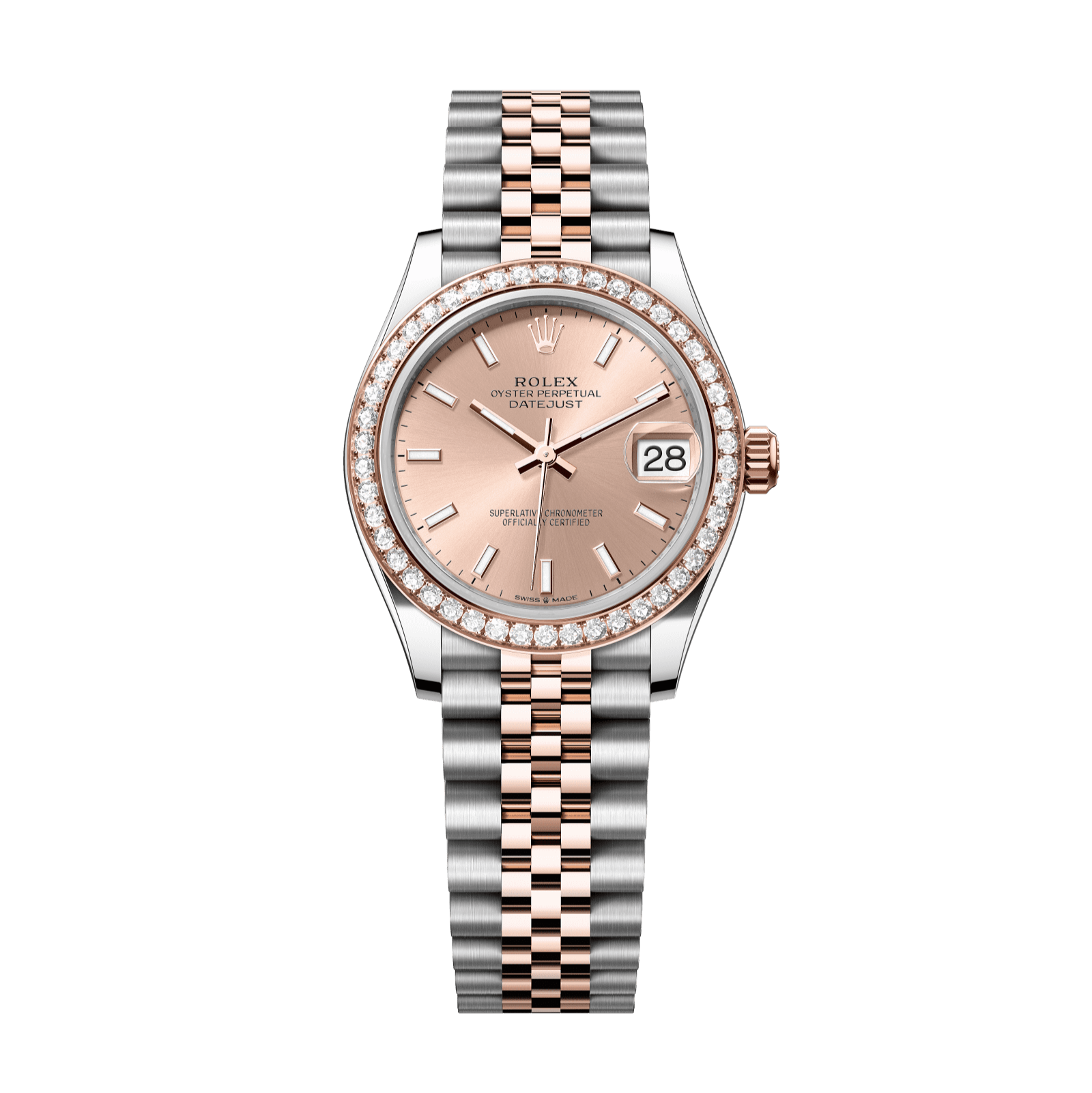 Rolex Datejust 31mm Rosé Dial Oystersteel & Everose Gold 278381rbr-0010 - WATCHXNYC