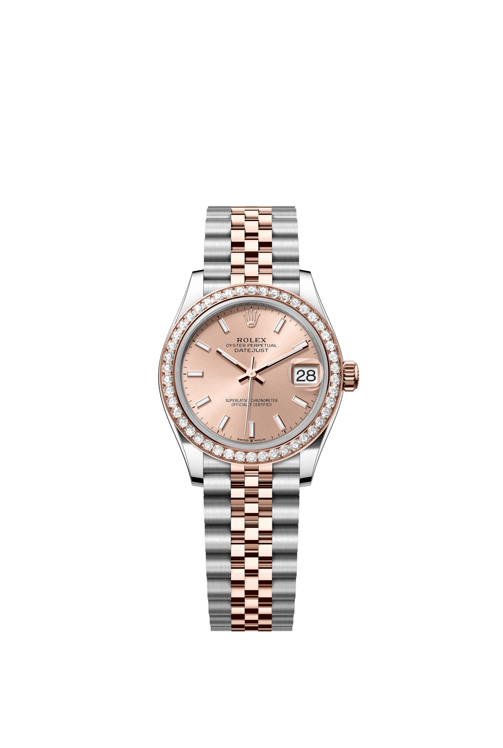 Rolex Datejust 31mm Rosé Dial Oystersteel & Everose Gold 278381RBR - WATCHXNYC