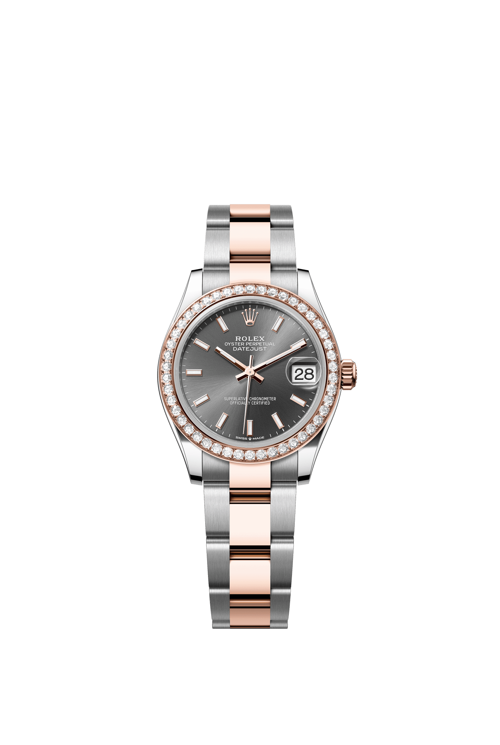 Rolex Datejust 31mm Slate Dial Oystersteel & Everose Gold 278381RBR - WATCHXNYC