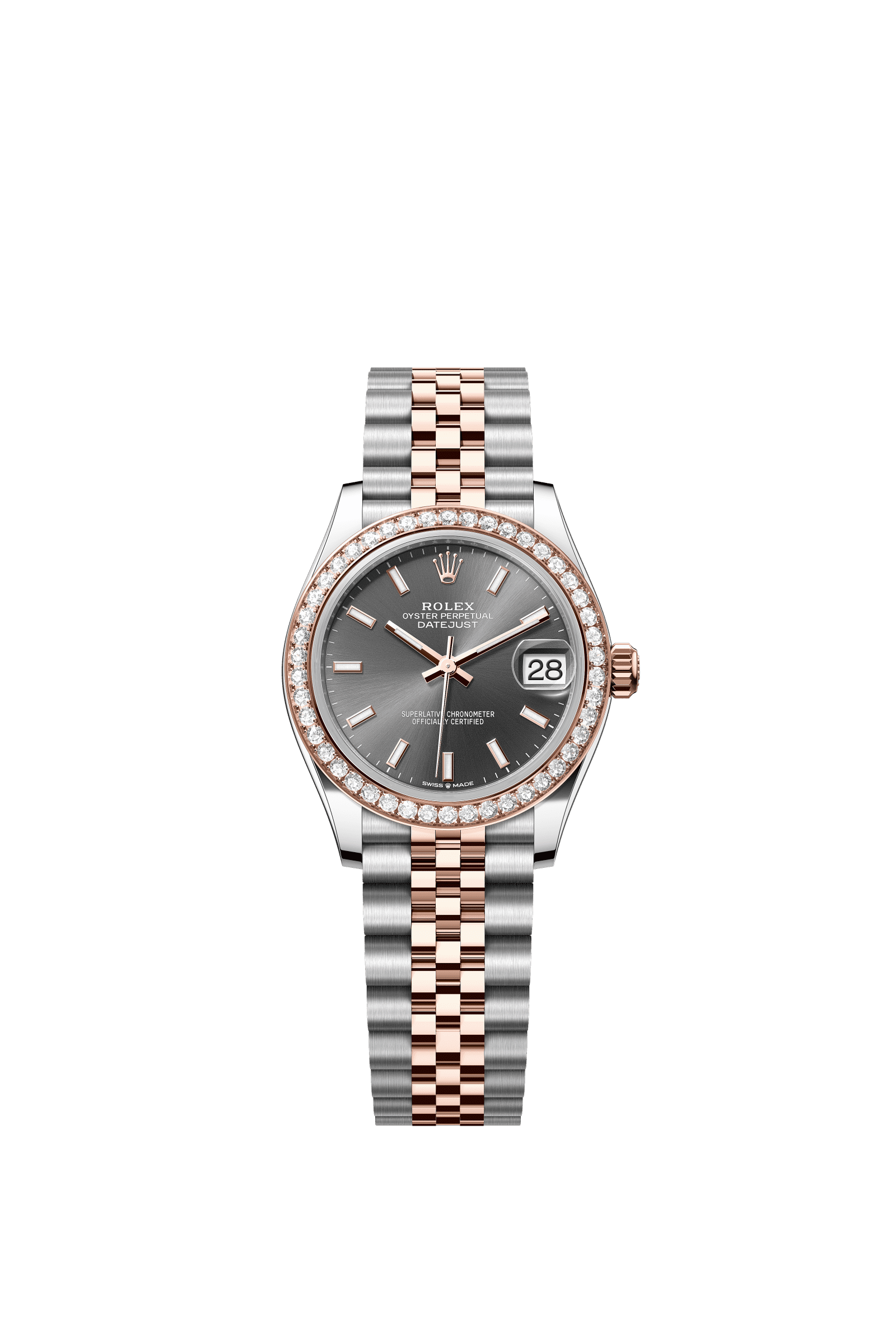 Rolex Datejust 31mm Slate Dial Oystersteel & Everose Gold 278381RBR - WATCHXNYC