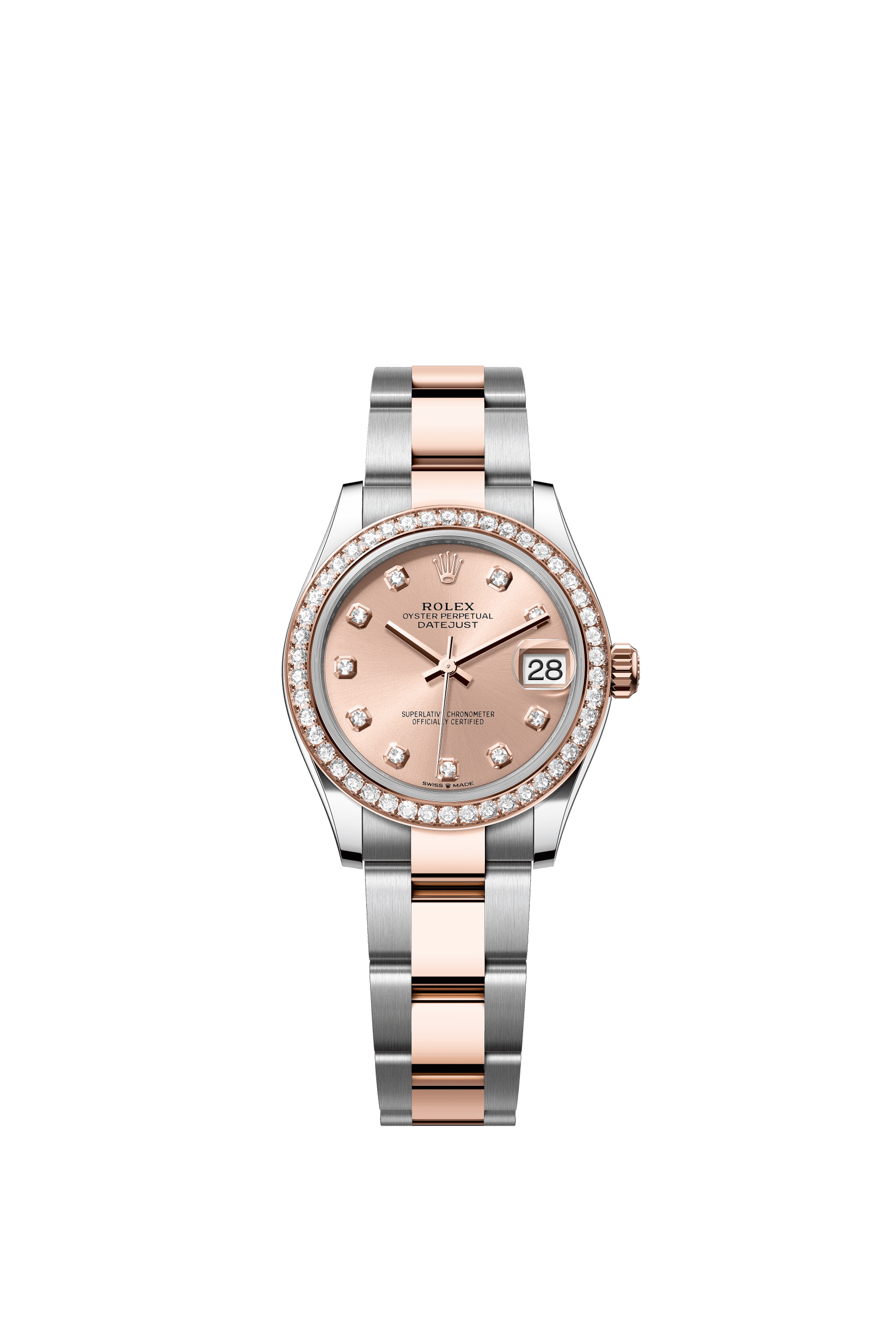 Rolex Datejust 31mm Rosé Diamond Dial Oystersteel & Everose Gold 278381RBR - WATCHXNYC
