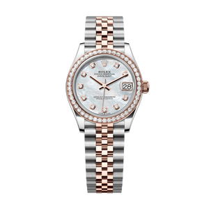 Rolex Datejust 31mm White Mother-Of-Pearl Diamond Dial Oystersteel & Everose Gold 278381rbr-0026
