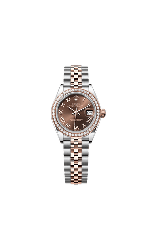Rolex Lady-Datejust 28mm Chocolate Dial Oystersteel & Everose Gold 279381RBR