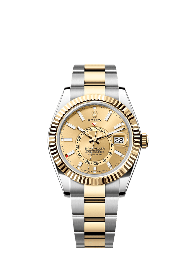 Rolex Land-Dweller 36mm Intense White Dial Oystersteel & yellow gold 127285TBR - WATCHXNYC