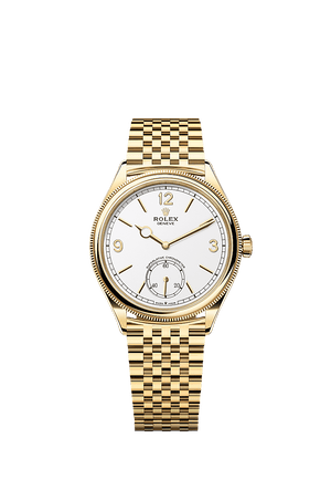 Rolex 1908 39mm Intense white Dial Yellow Gold 52508