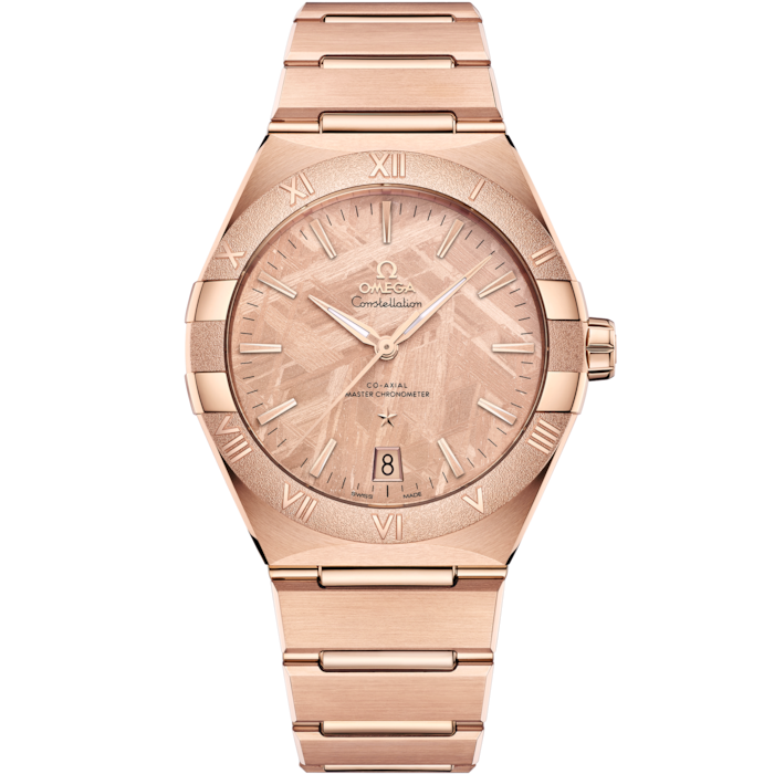 Omega Constellation 41mm Pink Dial Sedna Gold 131.50.41.21.99.002 - WATCHXNYC