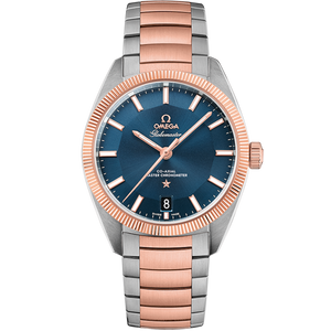 Omega Constellation 39mm Blue Dial Steel & Sedna Gold 130.20.39.21.03.001