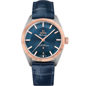 Omega Constellation 39mm Blue Dial Steel & Sedna Gold 130.23.39.21.03.001