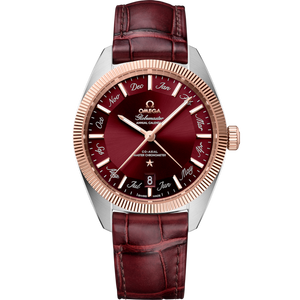 Omega Constellation 41mm Red Dial Steel & Sedna Gold 130.23.41.22.11.001
