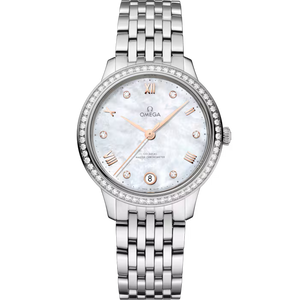 OMEGA De Ville Prestige 34mm White dial Steel bracelet  434.15.34.20.55.001