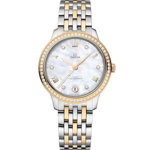 OMEGA De Ville Prestige 34mm White dial Steel ‑ yellow gold bracelet 434.25.34.20.55.002
