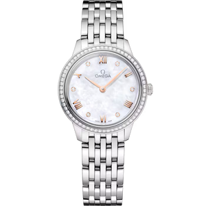 OMEGA De Ville Prestige 27.5mm White dial Steel bracelet 434.15.28.60.55.001