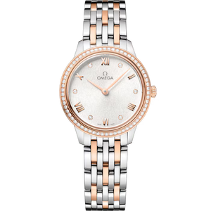 OMEGA De Ville Prestige 27.5mm Silver dial  Steel ‑ Sedna gold bracelet 434.25.28.60.52.001