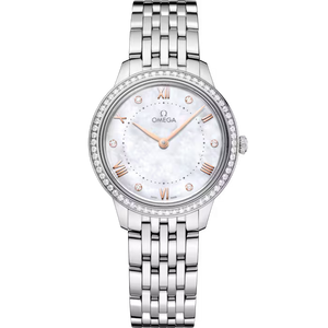 OMEGA De Ville Prestige 30mm White dial Steel bracelet  434.15.30.60.55.001