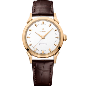 OMEGA Seamaster Milano Cortina 37mm White Dial Moonshine gold brown Alligator Leather strap 522.53.37.20.04.001