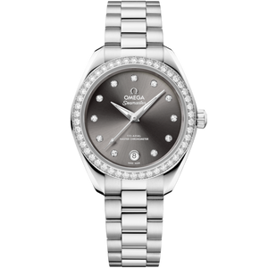 Omega Seamaster Aqua Terra 30mm Grey Diamond Dial Steel 220.15.30.20.56.001