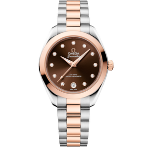 Omega Seamaster Aqua Terra 30mm Brown Dial SteOmega Seamaster Aqua Terra 30mm Brown Diamond Dial Steel & Sedna Gold 220.20.30.20.63.001el & Sedna Gold 220.20.30.20.63.001