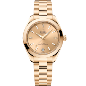 Omega Seamaster Aqua Terra 30mm Yellow Dial Moonshine Gold 220.50.30.20.08.001