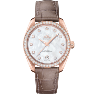 Omega Seamaster Aqua Terra 38mm White Dial Sedna Gold 220.58.38.20.55.001