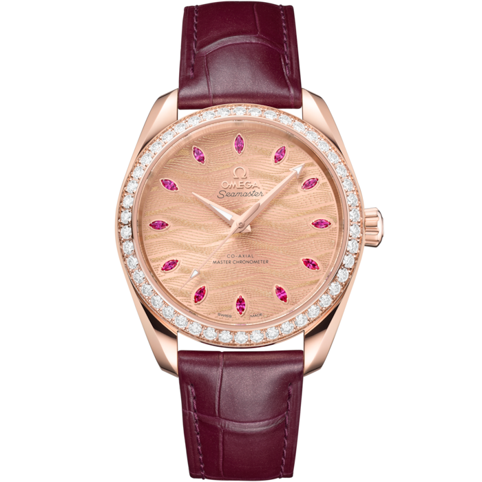 Omega Seamaster Aqua Terra 38mm Pink Dial Sedna Gold 220.58.38.20.99.007 - WATCHXNYC