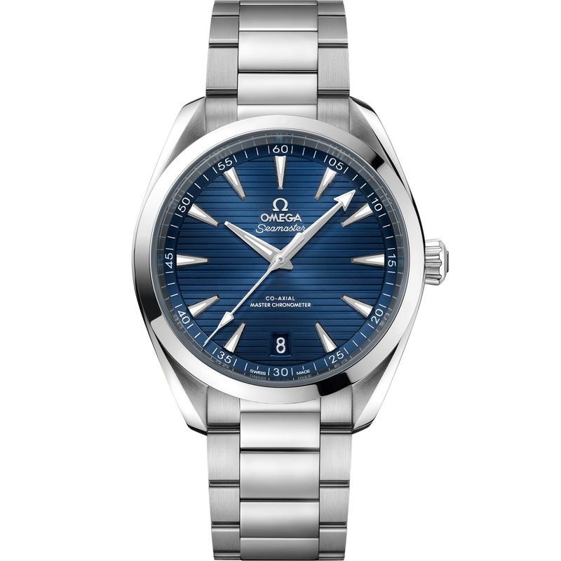 OMEGA Seamaster Aqua Terra 41 mm Esfera azul Pulsera de acero inoxidable 220.10.41.21.03.004 