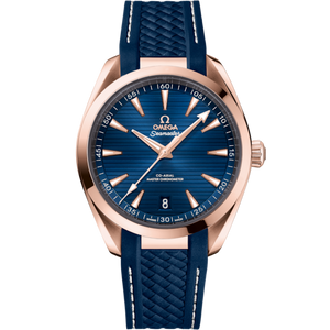 Omega Seamaster Aqua Terra 41mm Blue Dial  Sedna Gold  220.52.41.21.03.001
