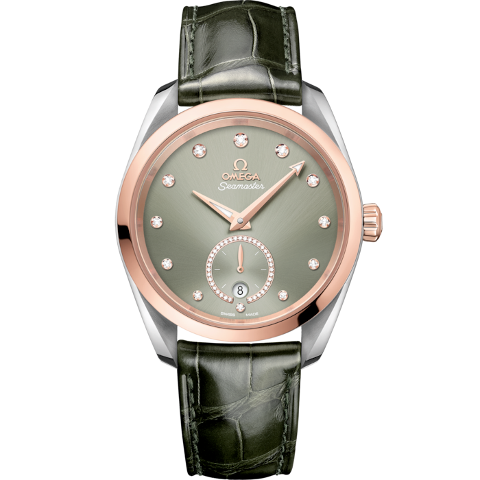 Omega Seamaster Aqua Terra 38mm Green Dial Steel & Sedna Gold 220.23.38.20.60.001 - WATCHXNYC