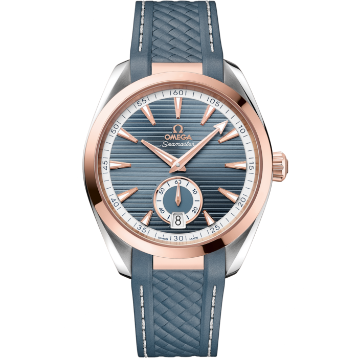 Omega Seamaster Aqua Terra 41mm Blue Dial Steel & Sedna Gold 220.22.41.21.03.001 - WATCHXNYC