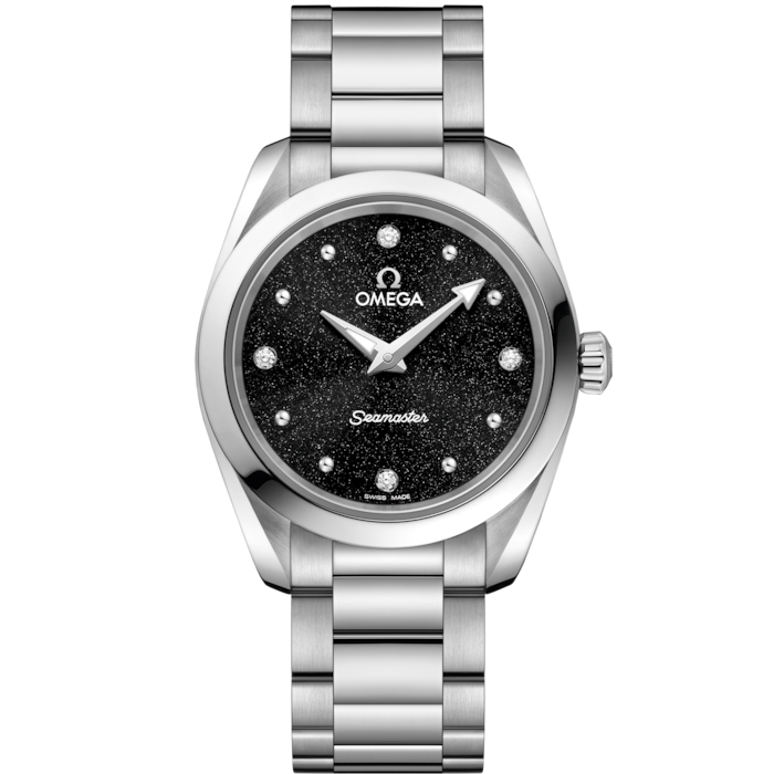 Omega Seamaster Aqua Terra 28mm Black Diamond Dial Steel 220.10.28.60.51.001 - WATCHXNYC