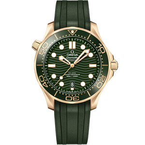 Omega Seamaster Diver 300M Green dial 42mm Moonshine™ gold Rubber strap  210.62.42.20.10.001