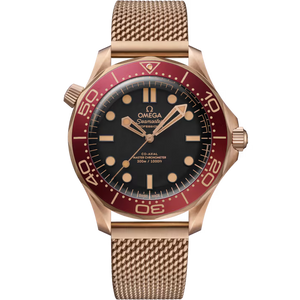 OMEGA Seamaster Diver 300M 42mm Black Dial Bronze gold bracelet  210.90.42.20.01.003