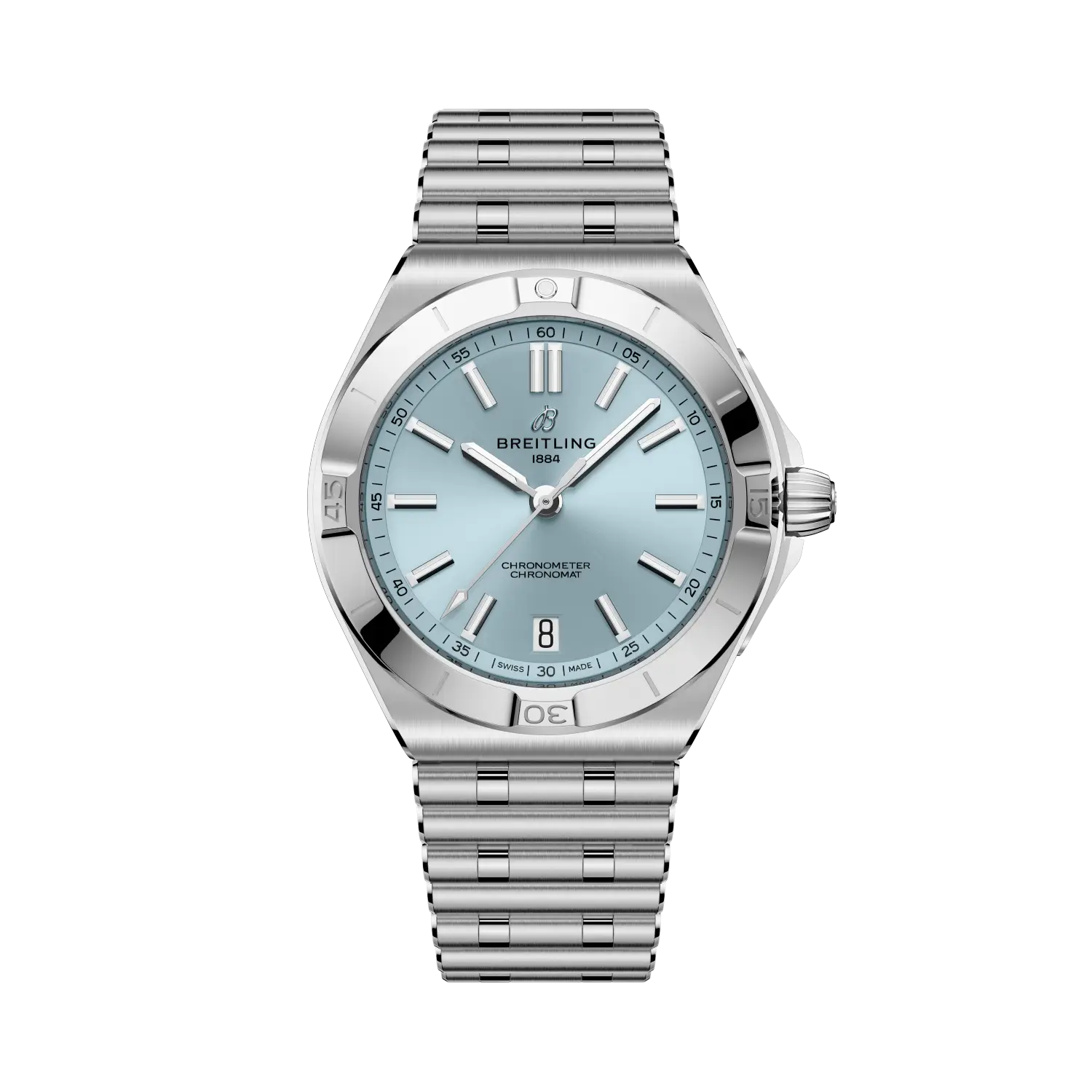 Breitling Chronomat B31 Automatic 40mm Blue Dial Stainless steel &amp; platinum Bracelet PB3114101C1A1