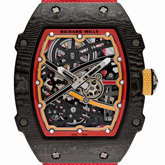 Richard Mille Sebastien Ogier 38.7 mm x 47.52 mm Transparent Dial Carbon Fabric Strap RM 67-02