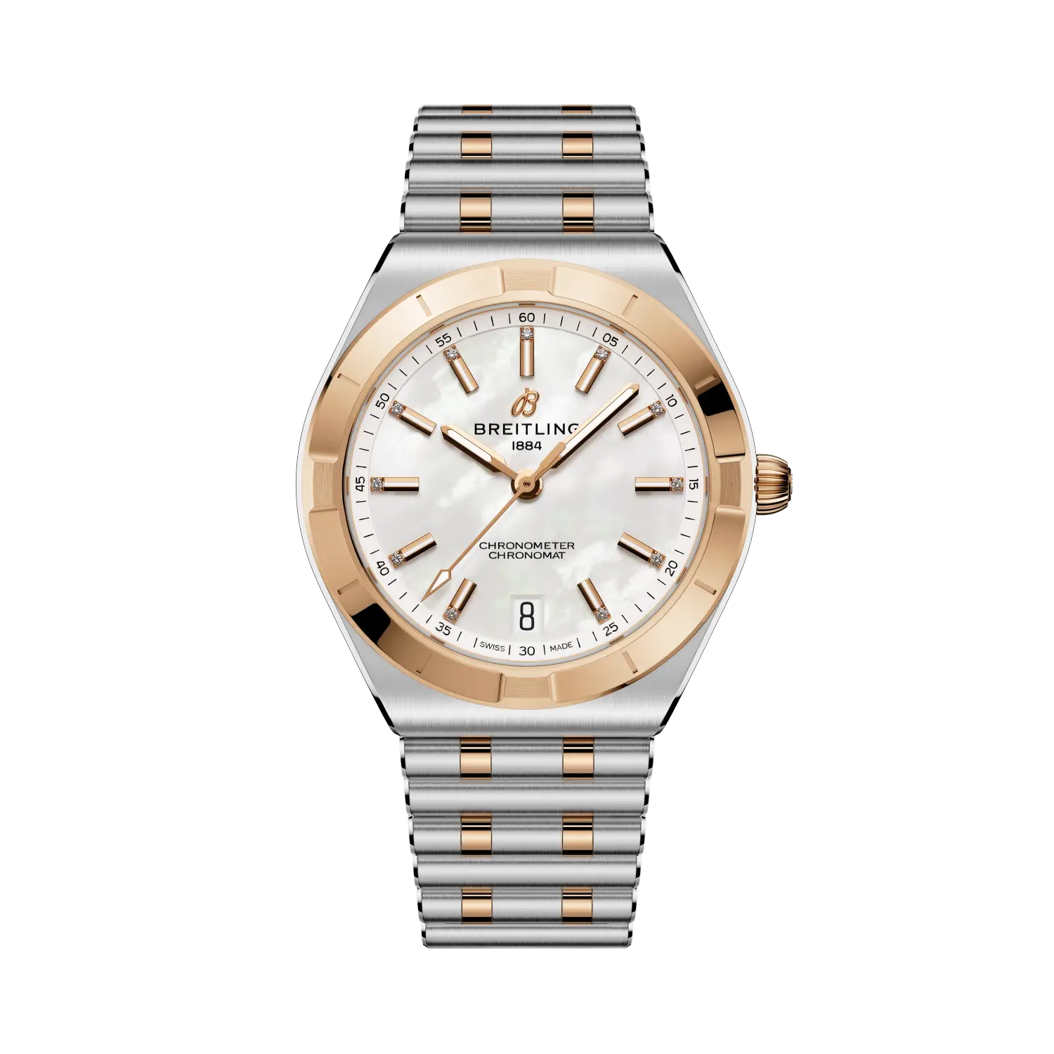 Breitling Chronomat Automatic 36mm White Dial Stainless steel &amp; 18k red gold Bracelet U10320101A1U1