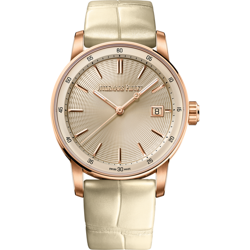 Audemars Piguet Code 11.59 by Audemars Piguet Selfwinding 38 mm Ivory  Dial 18-Carat Pink Gold   Strap 77410OR.OO.A825CR.01 - WATCHXNYC