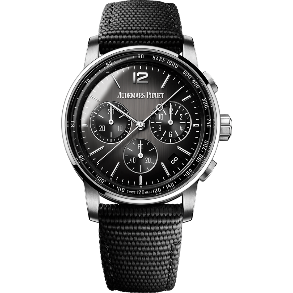 Audemars Piguet Code 11.59 by Audemars Piguet Selfwinding Chronograph 41 mm Grey Dial Black Ceramic Rubber-Coated Strap 26393NB.OO.A002KB.01 - WATCHXNYC