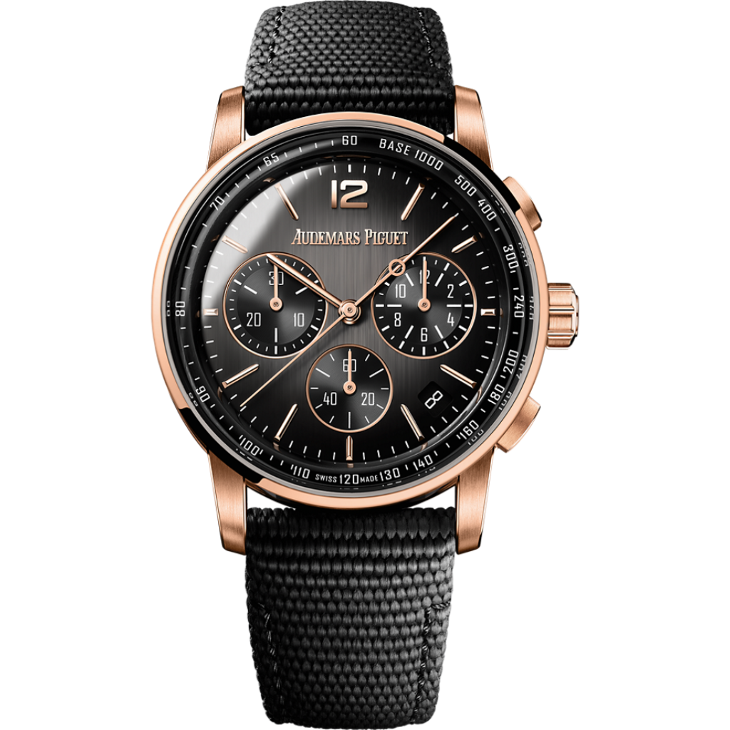 Audemars Piguet Code 11.59 by Audemars Piguet Selfwinding Chronograph 41 mm Grey Dial Black Ceramic Rubber-Coated Strap 26393NR.OO.A002KB.01 - WATCHXNYC