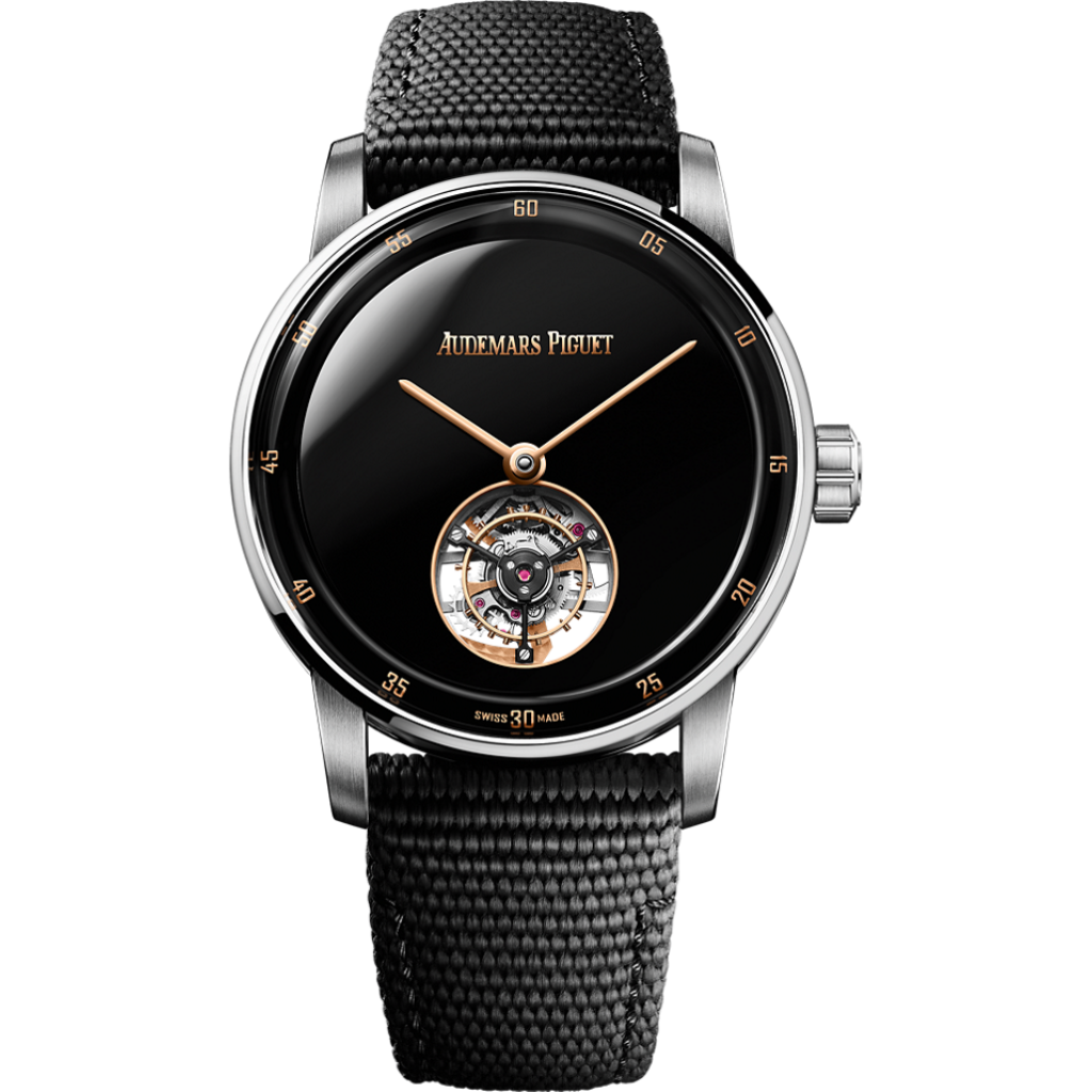 Audemars Piguet Code 11.59 by Audemars Piguet Selfwinding Flying Tourbillon  41 mm Black Dial Ceramic Rubber-Coated Strap 26396NB.OO.D002KB.01 - WATCHXNYC