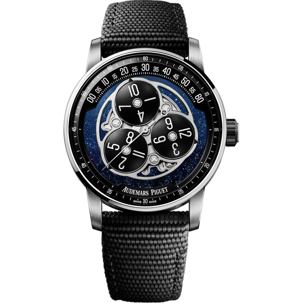 Audemars Piguet Code 11.59  Starwheel 41 mm Blue  Dial Black Ceramic Rubber-Coated Strap 15212NB.OO.A002KB.01 - WATCHXNYC