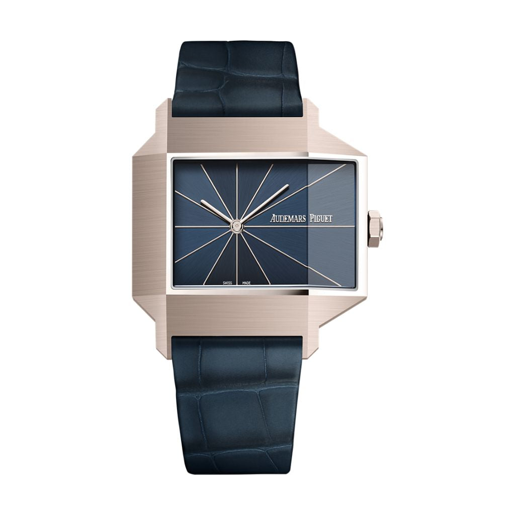 Audemars Piguet [RE]Master Selfwinding 41 mm Blue Dial 18-Carat Sand Gold   Strap 15240SG.OO.A347CR.01 - WATCHXNYC