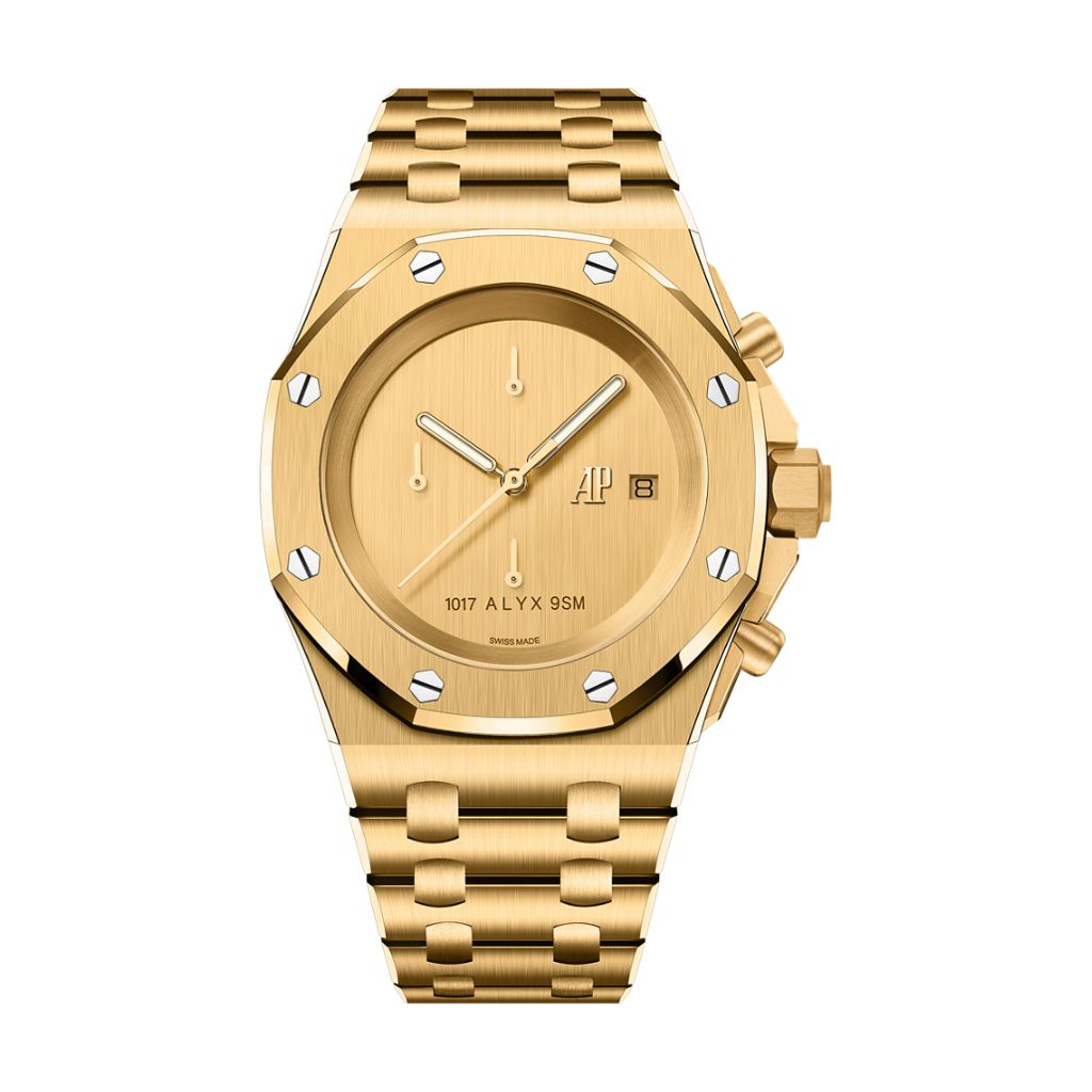 Audemars Piguet Royal Oak Offshore Selfwinding Chronograph 42 mm Yellow  Dial 18-Carat Yellow Gold Bracelet 26238BA.OO.2000BA.01 - WATCHXNYC