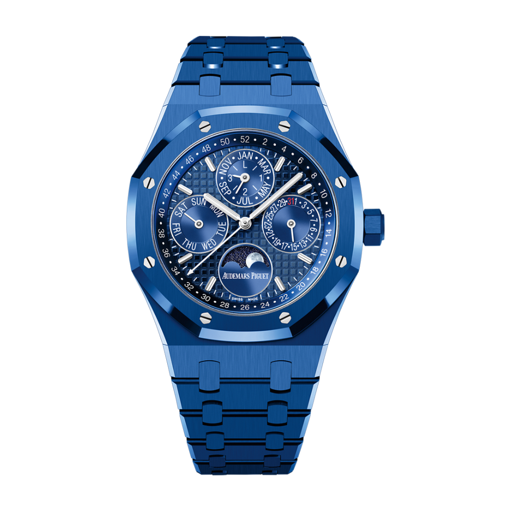 Audemars Piguet Royal Oak Perpetual Calendar 41 mm Blue  Dial Ceramic Bracelet 26579CS.OO.1225CS.01 - WATCHXNYC