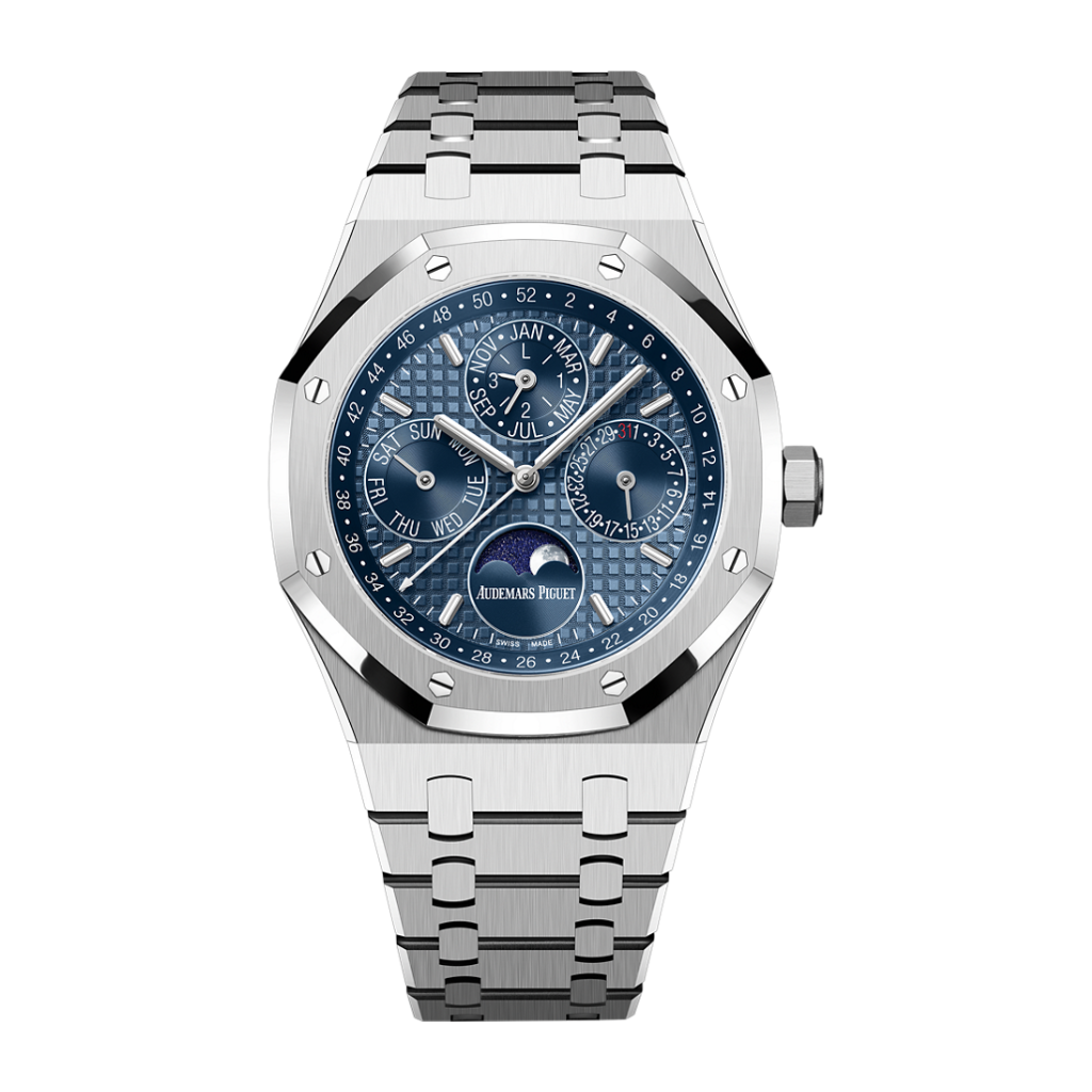 Audemars Piguet Royal Oak Perpetual Calendar 41 mm Blue  Dial Stainless Steel Bracelet 26574ST.OO.1220ST.03 - WATCHXNYC