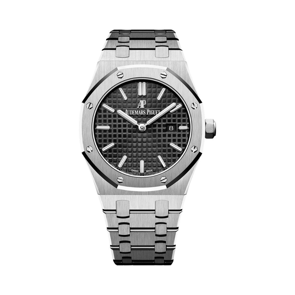 Audemars Piguet Royal Oak Quartz 33 mm Black Dial Stainless Steel Bracelet 67650ST.OO.1261ST.01 - WATCHXNYC