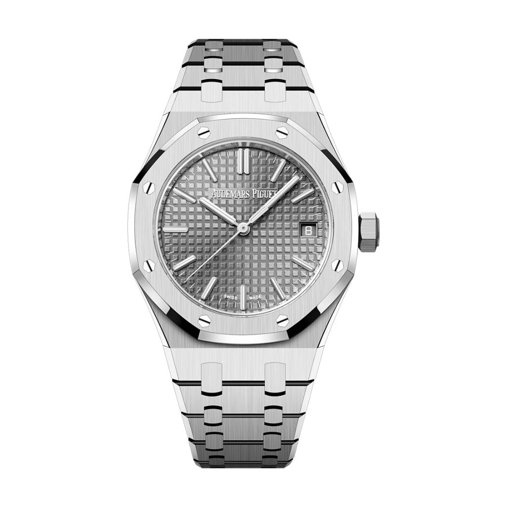 Audemars Piguet Royal Oak Selfwinding 37 mm Grey Dial Stainless Steel Bracelet 15550ST.OO.1356ST.07 - WATCHXNYC