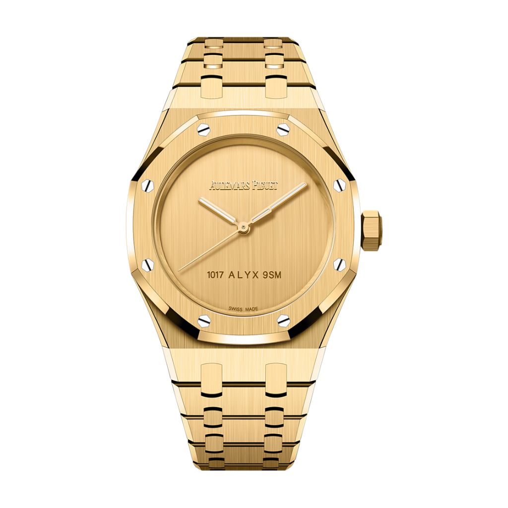 Audemars Piguet Royal Oak Selfwinding 37 mm Yellow Dial 18-Carat Yellow Gold Bracelet 15550BA.OO.1356BA.02 - WATCHXNYC
